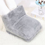 Grey ELECTRIC HEATED FOOT COMFORT WARMER Feet Boots Slipper Tools Heating Socks Shoe