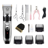 Electric Dog Cat Grooming Kit Pet Hair Shaver Trimmer Cordless Scissors Clipper Spare Head