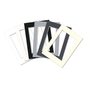 Pre-Cut Matboards, Frame Matboard with Window, Deep Grey A1, A2, A3, A4