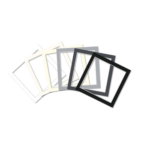 Pre-Cut Square Matboards, Frame Matboard with Window, Black, 16x16", 20x20", 24x24"