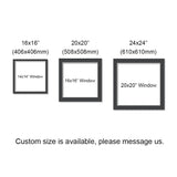 Claret Square Matboards, Frame Matboard with Window, 16x16", 20x20", 24x24"