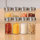 Gominimo Quadrate Rotating Spice Rack Organizer (20 Jars) with Label Sticker and Silicone Funnel