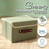 GOMINIMO 3 Pack 24L Foldable Storage Organizers (Green)