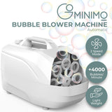 GOMINIMO Automatic Bubble Blower Machine for Kids (White) GO-ABBM-101-JH