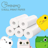GOMINIMO 5 Rolls for Kids Instant Print Camera Refill Print Paper (White) GO-IPC-104-YMS