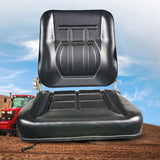 RYNOMATE Universal Tractor Seat With Easy Back and Seat Adjustment (Black)