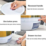 6 Grid Rotating Food Grain Dispenser 3Kg - Compartment Storage Container