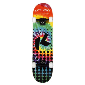 Kryptonics 31-inch Star Series Complete Skateboard Rainbow Dot