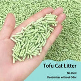 Dust-Free Tofu Cat Litter Quick Clumping & Odor Control Plant-Based Deodorizer Ideal for Multi-Cat Homes