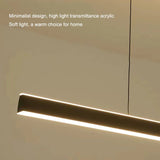 Modern Minimalist Trapezoid Pendant Light Adjustable LED Bar Light White