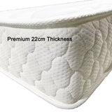 Premium 5 Zone Pocket Spring Foam Mattress Medium Firmness 22cm - Double