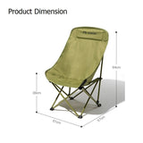 RAZOJESS Enlarged Moon Chair for Outdoor Camping Fishing Picnic Sky Blue