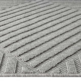 Alpha Outdoor Rug - Light Grey - 120x170