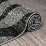 Adore Geometric Textural Rug - Grey - 160x160