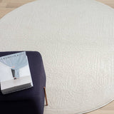 Grande Jacquard Rug - Ivory - 160x160