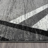 Adore Geometric Textural Rug - Grey - 80x150