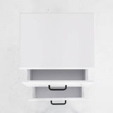 2X Bedside Table Side Storage Cabinet Nightstand Bedroom 2 Drawer KEVA WHITE