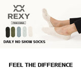 10X Rexy Daily No Show Ankle Socks Large Non-Slip Breathable MULTI COLOUR