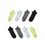 8X Rexy Seamless Sport Sneakers Socks Large Non-Slip Heel Tab MULTI COLOUR