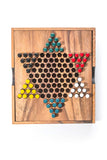 Chinese Checkers - wooden board game, strategy game, game for adults, game