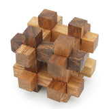 12 unique hand made wooden Puzzles in a Deluxe Gift Box Set-for kids or adults