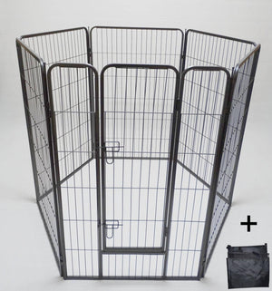 YES4PETS 6 Panel 120 cm Heavy Duty Pet Dog Cat Rabbit Playpen Fence With Cover