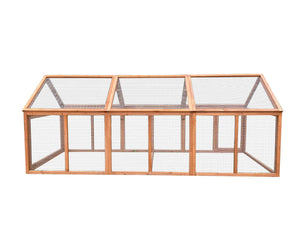 YES4PETS 250 CM Large Chicken Coop Cat Run Guinea Pig Cage Villa Extension Rabbit Hutch House Pen