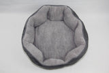 YES4PETS Washable Blue / Grey Fleece Soft Pet Dog Cat Bed-Medium