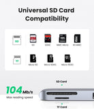 UGREEN 60560 USB-C Hub for MacBook Aluminum Type-C Adapter with 3 USB 3.0 100W