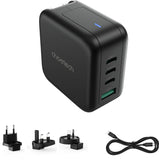 CHOETECH PD6055 GAN USB-C + USB-A 70w Travel Charger (US/EU/UK/AU)