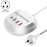 4-Port PD+QC3.0 Charger 40W with AU AC Adapter