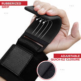 Pair Weight Lifting Hooks Straps Grip Wrist Wrap Support Powerlifting Deadlift Pull Up