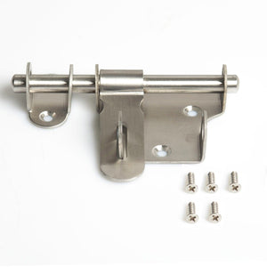 Sliding Bolt Gate Latch 304 Stainless Steel Barrel Bolt with Padlock Hole Door Latches