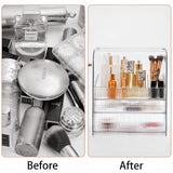 Large Cosmetic Makeup Organizer Countertop Skincare Cosmetics Storage Display Case