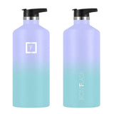 Iron Flask Narrow Mouth Bottle with Spout Lid, Cotton Candy, 64oz/1900ml