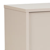 TV Cabinet with Storage Drawer Open Shelve Cabinet MDF in Champagne Colour