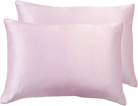 Gioia Casa Luxury Pillowcase 2 Pack - 100% Pure Mulberry Silk on Both Sides - Pink