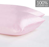 Gioia Casa Luxury Pillowcase 2 Pack - 100% Pure Mulberry Silk on Both Sides - Pink