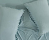 CleverPolly Vintage Washed Microfibre Sheet Set with 1 Pillowcase - Seafoam - Single