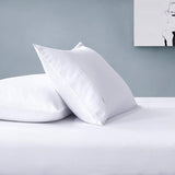 Gioia Casa Bamboo Cotton Blend All Season Bedding Set - White - Double Size