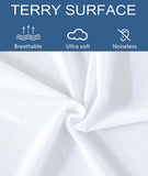 CleverPolly Luxurious Microfibre Terry Toweling Mattress Protector - Double