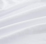 CleverPolly Vintage Washed Microfibre Sheet Set with 2 Pillowcases - White - Double