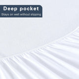 CleverPolly Luxurious Microfibre Terry Toweling Mattress Protector - Queen