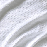 CleverPolly 100% Premium Waffle Microfibre Quilt Cover Set (3Pcs) - White - Queen