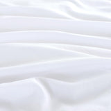 CleverPolly Vintage Washed Microfibre European Pillowcases - Set of 2 Luxurious European Pillow Covers - White