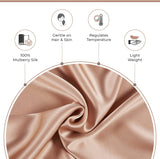 Gioia Casa Luxury Pillowcase - 100% Pure Mulberry Silk on Both Sides - Copper