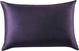 Gioia Casa Luxury Pillowcase - 100% Pure Mulberry Silk on Both Sides - Dark Purple