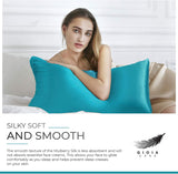 Gioia Casa Luxury Pillowcase - 100% Pure Mulberry Silk on Both Sides - Teal