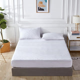 Gioia Casa 100% Ultra-Soft Cotton Quilted Anti-Microbial Mattress Cover Protector - Super King Size