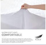 Gioia Casa 100% Ultra-Soft Cotton Quilted Anti-Microbial Mattress Cover Protector - Super King Size